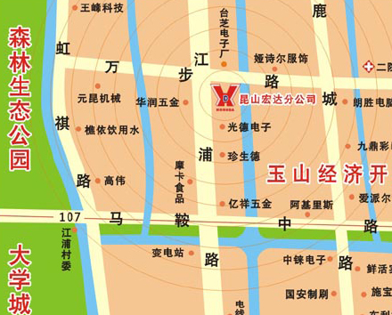 昆山分公司地理位置